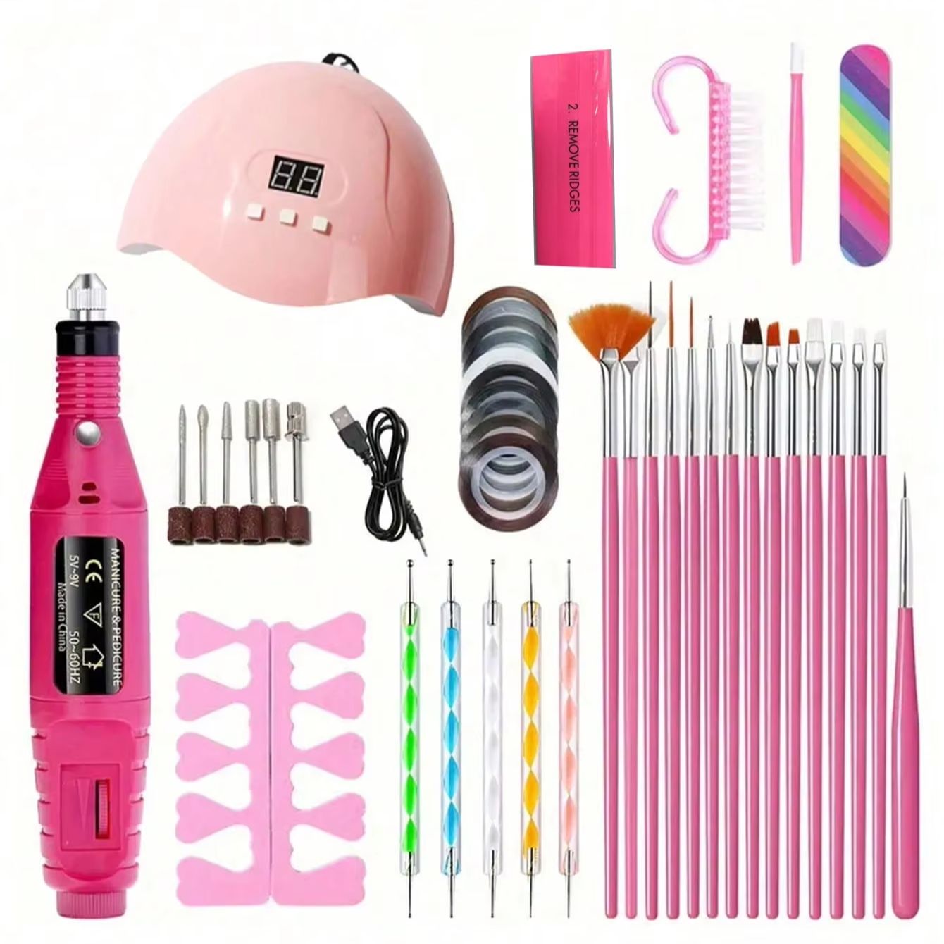 Nail Set Nail Extension Gel Na - Nail Art Ombre ulasan dan harga