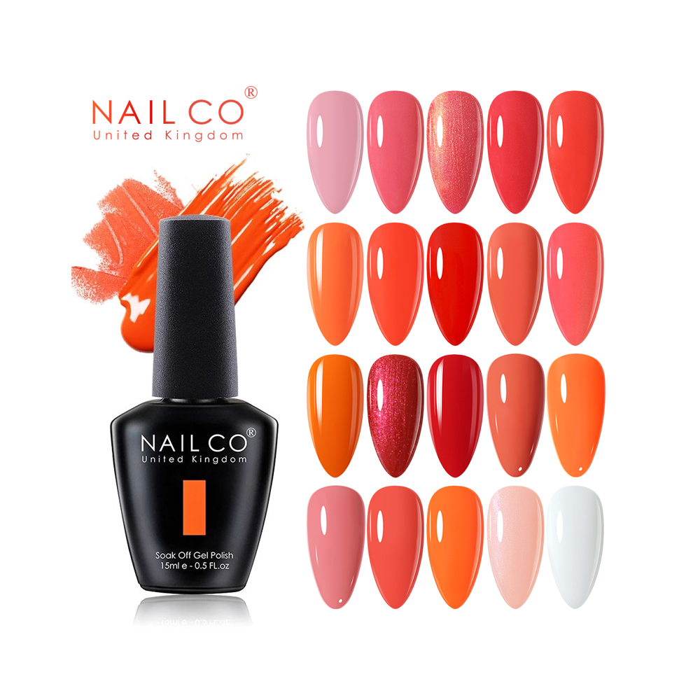 NAILCO 15ml Orange Red Pink Co - Nail Art Orange ulasan dan harga