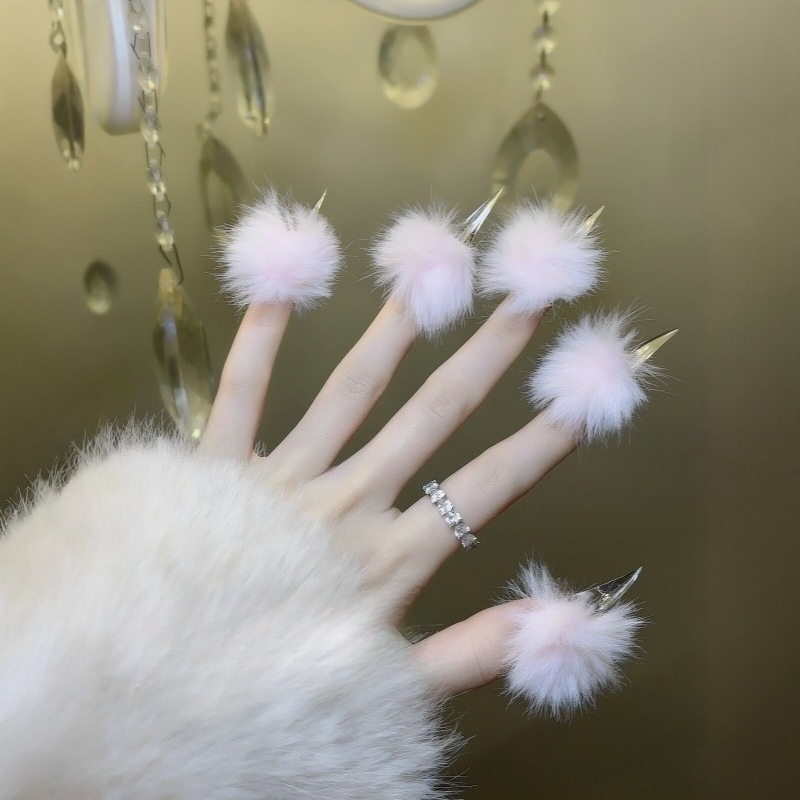 Handmade Long Cat Claw Press o - Nail Art Press On ulasan dan harga
