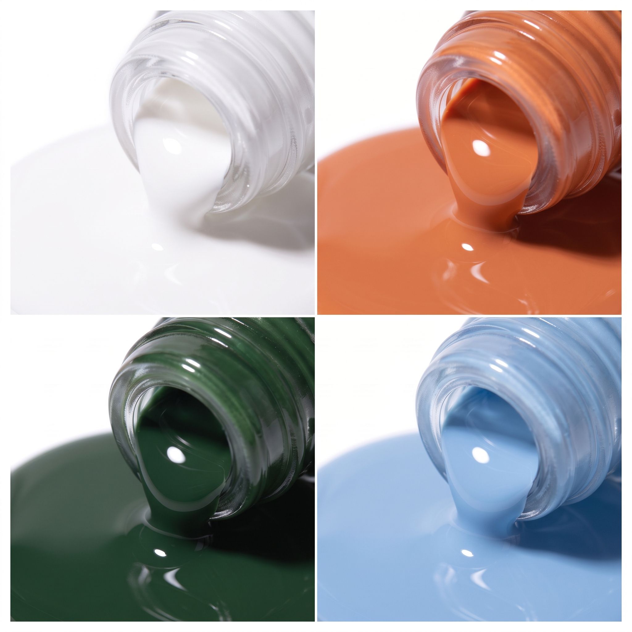 Hassleless 4Pcs Nail Polish Ge - Nail Art Orange ulasan dan harga