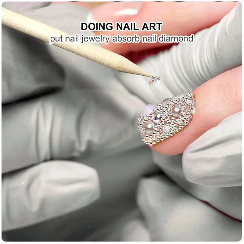 2026 50/100pcs Nail Art Pusher - Nail Art Orange ulasan dan harga