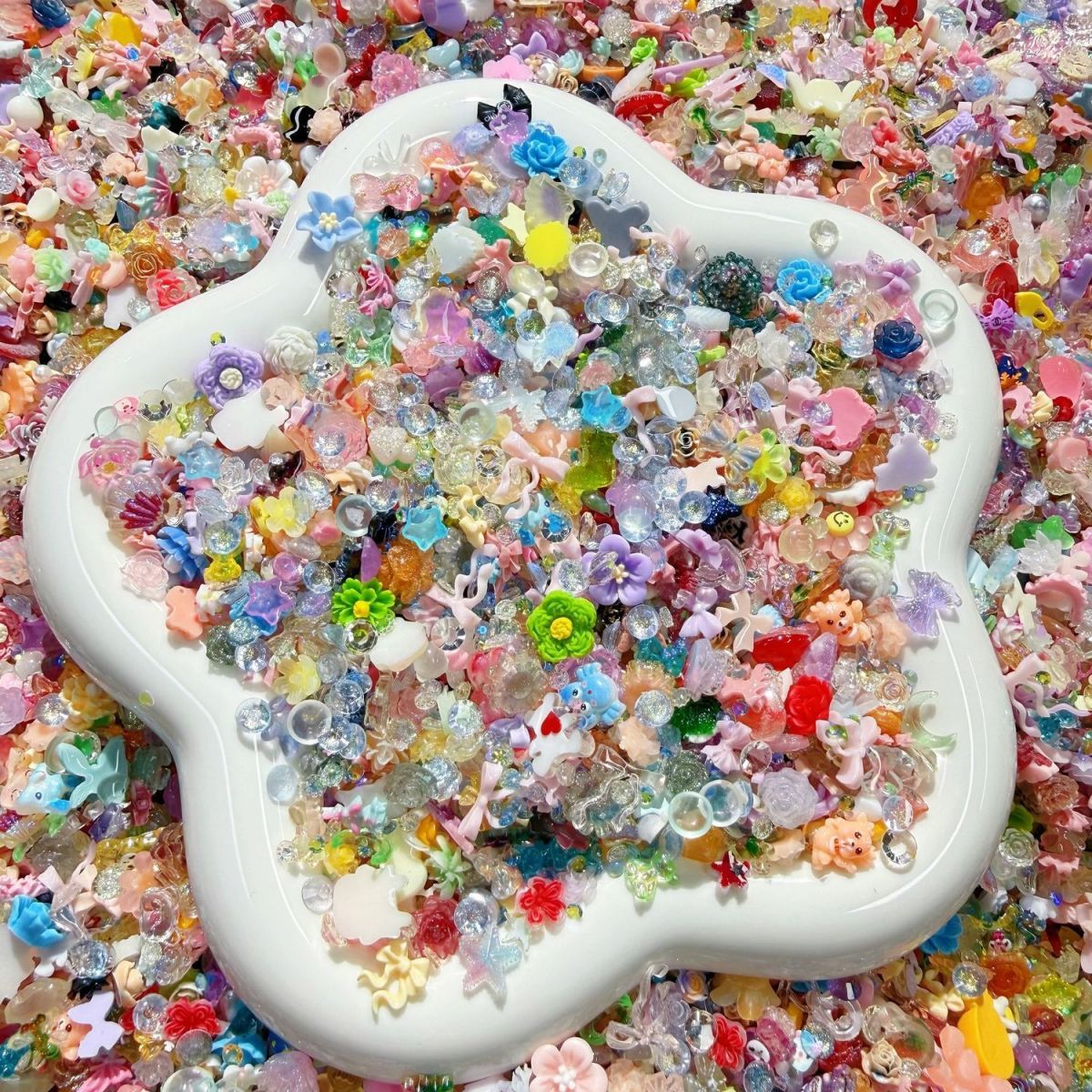 20g Random Mixed Mini Resin Or - Nail Art Valentines Day ulasan dan harga